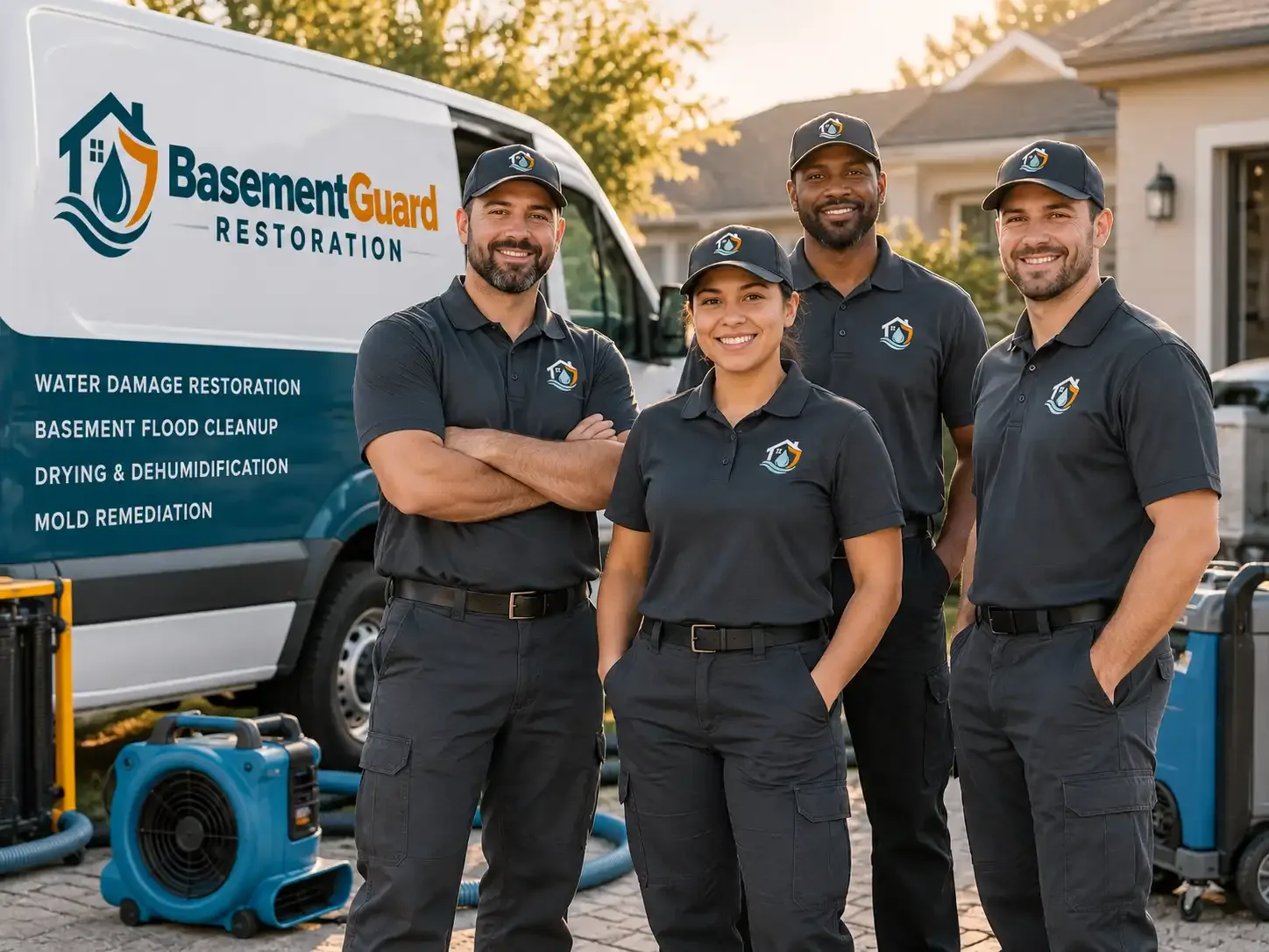Basement Water Damage Restoration company in Fort George G Meade, MD